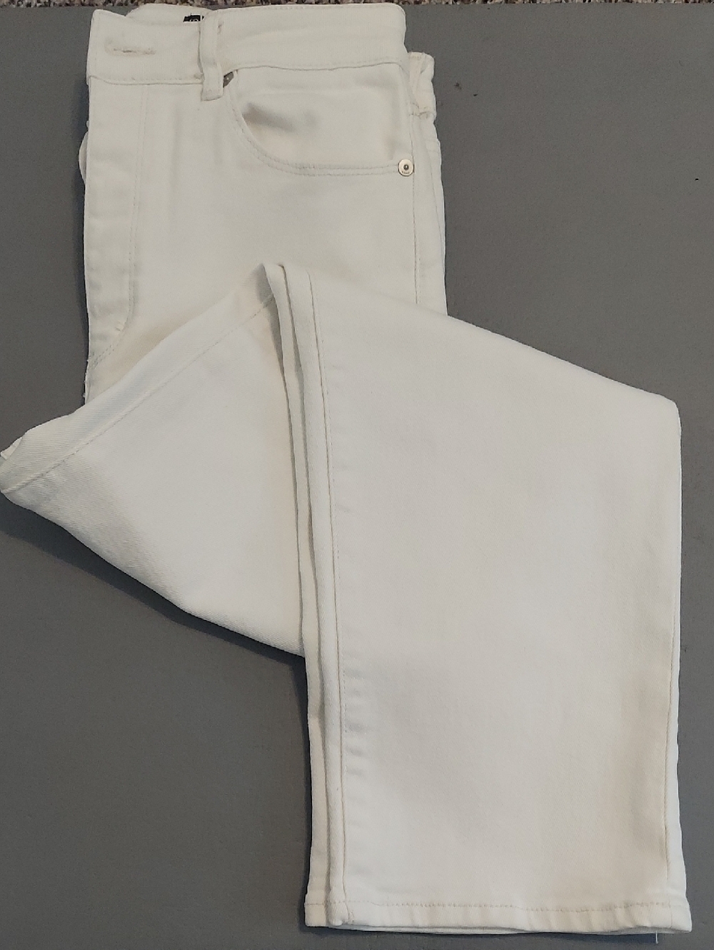 Women's BlankNYC The Baxter Off White Button Fly Straight Leg Jeans Size 29